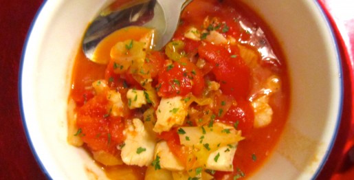 Paleo Tomato Soup with Cod